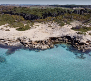 Top beaches for the ultimate vacation in Italy. View of the coast at Gallipoli, Lecce