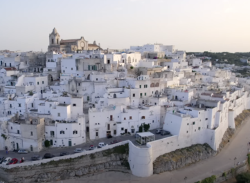 View of Ostuni, città bianca.