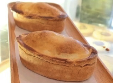 Two Pasticciotto Leccese pastries, typical breakfast in Puglia